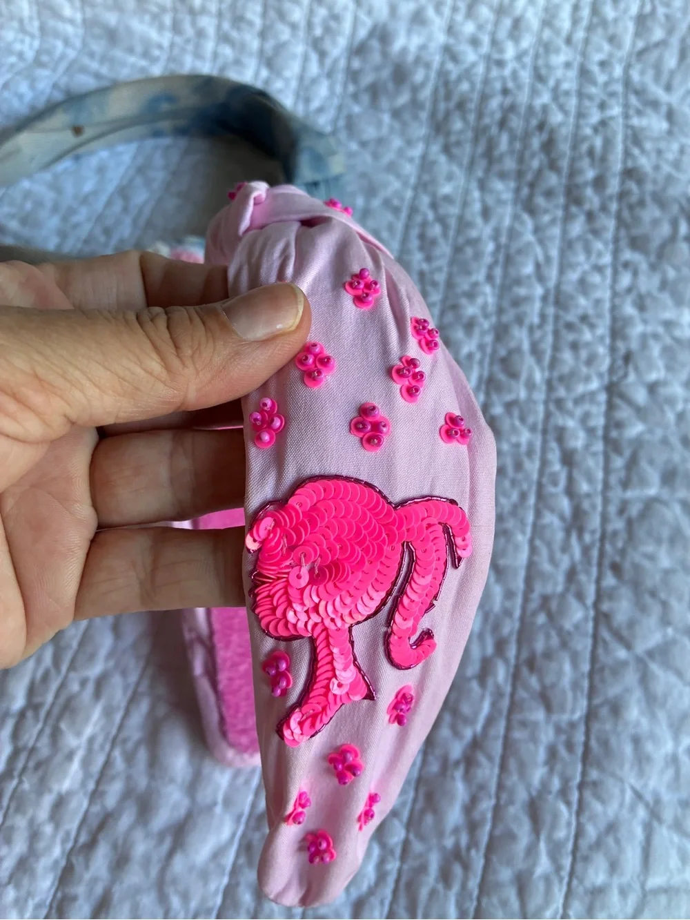 Pink Embellished Kids Headband Trio - Sparkle & Charm Hair Accessories